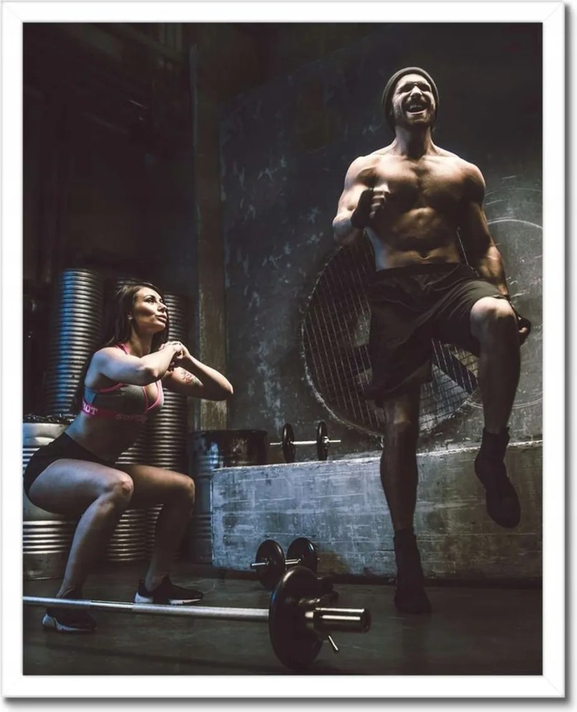 Poszterek keretben 40x50 Otthoni edzőterem Lockdown