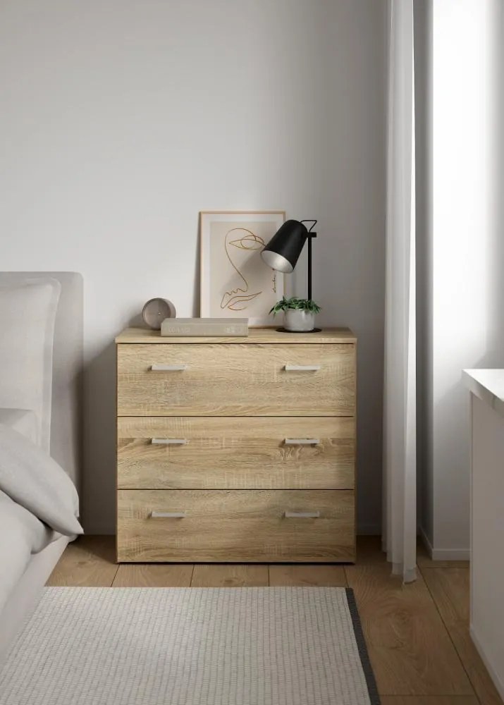 Komód, tölgy sonoma, GARBO 3