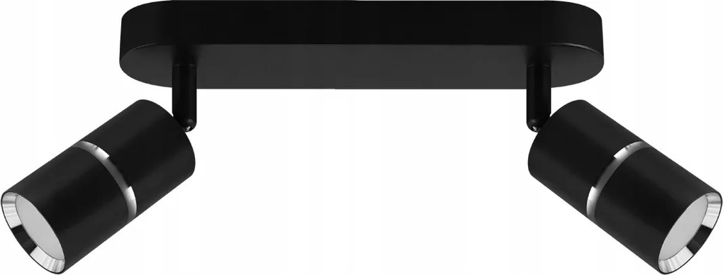 Fali-mennyezeti spot lámpatest Dior Spt GU10 2L fekete/króm