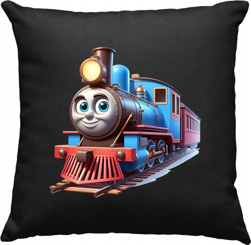 Vonat párna Mese Színes 10 Fekete