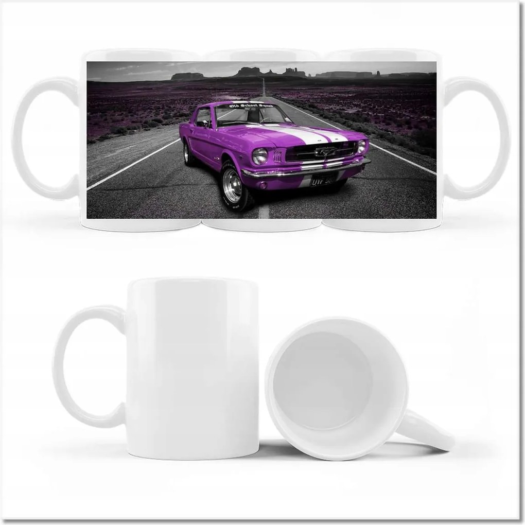 Fotó bögre Lila Ford Mustang