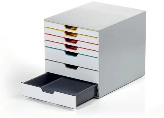 Irattároló, műanyag, 7 fiókos, DURABLE VARICOLOR&amp;reg; MIX 7, színes (DB762727)