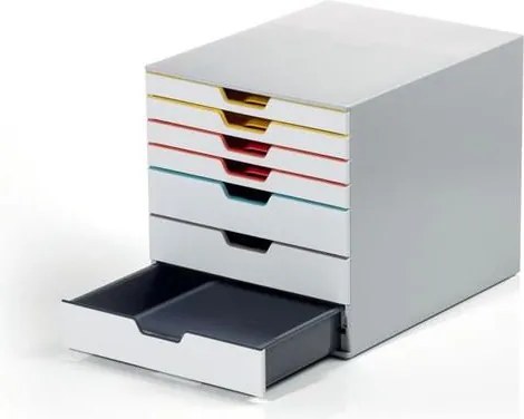 Irattároló, műanyag, 7 fiókos, DURABLE VARICOLOR® MIX 7, színes (DB762727)