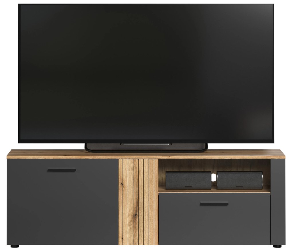 TV szekrény Esferas (grafit + evoke tölgy) . 1116833