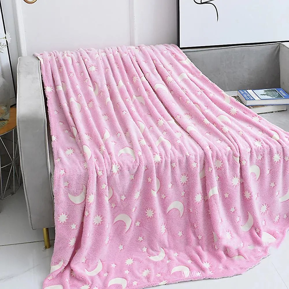 Zaparkorun Világító mikroszálas pléd - Rózsaszín