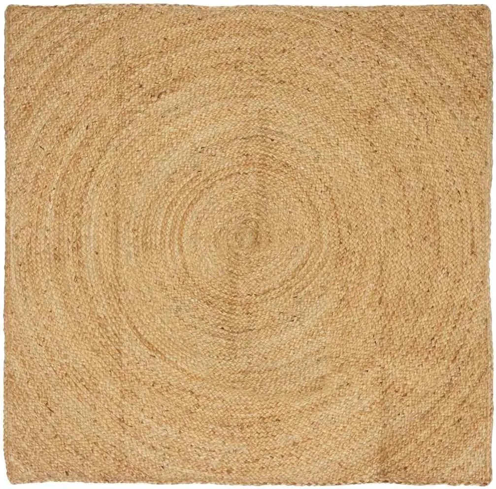 vidaXL Területszőnyegek Négyzet Barna 160 x 160 cm Juta