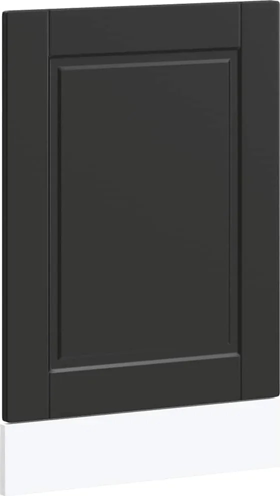 vidaXL mosogatógép panel "Porto" Fekete 45x1,5x67 cm Mérnöki fa