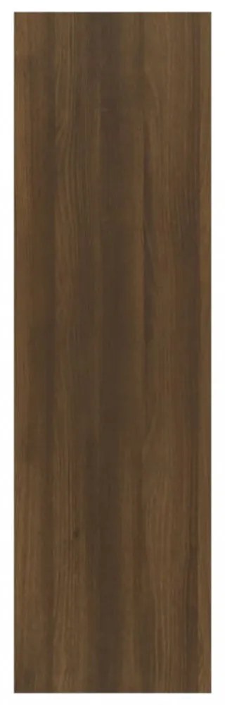 barna tölgyszínű fa könyvszekrény/térelválasztó 40x30x103 cm