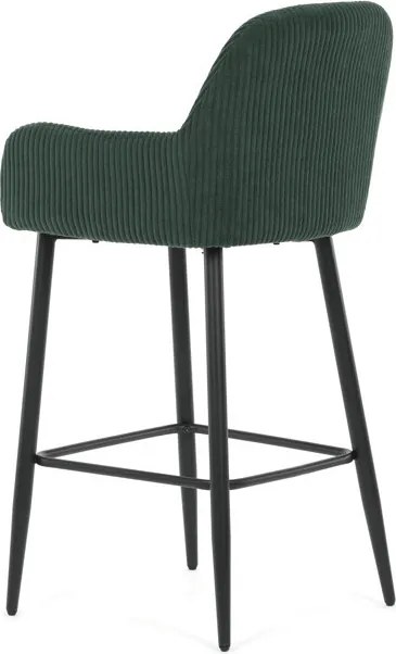 Barová židle, zelená, látka,AUB-V4009 GRN6