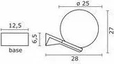 NOVOLUX 344E-G05X1A-02 VIC Modern Kültéri Fali Lámpa Fehér, Fekete E27 IP43