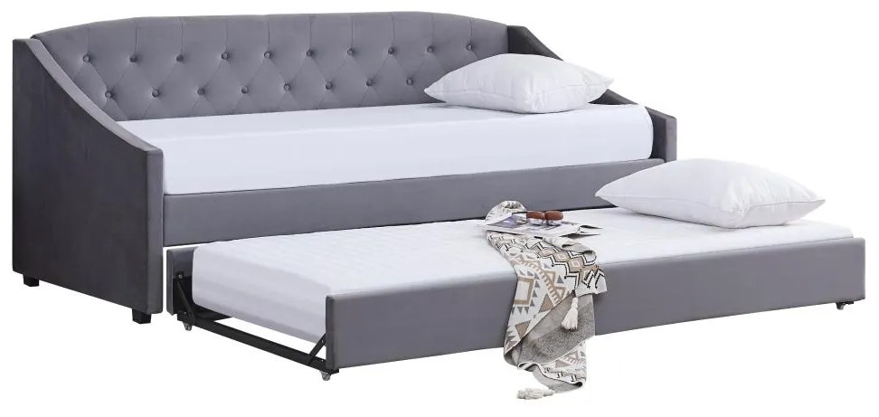 Széthúzható ágy 90 cm Asesorar (szürke) . 1116214