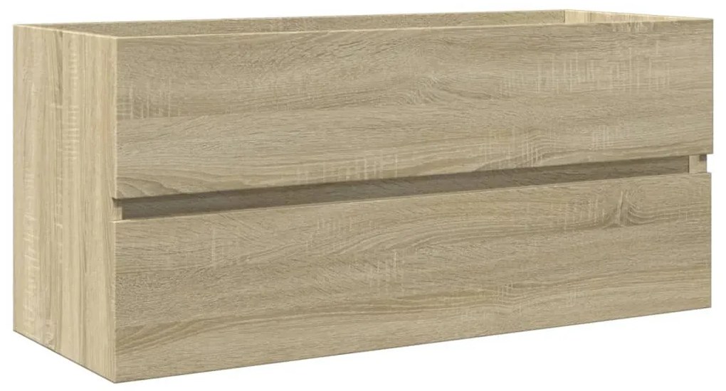 Sonoma tölgy szerelt fa fürdőszobai mosdószekrény 100x38,5x45cm