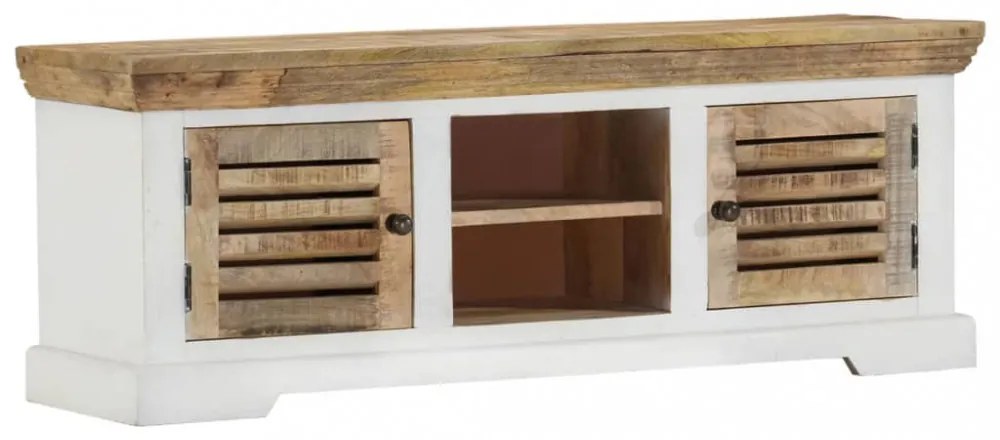 tömör mangófa TV-szekrény 110 x 30 x 40 cm