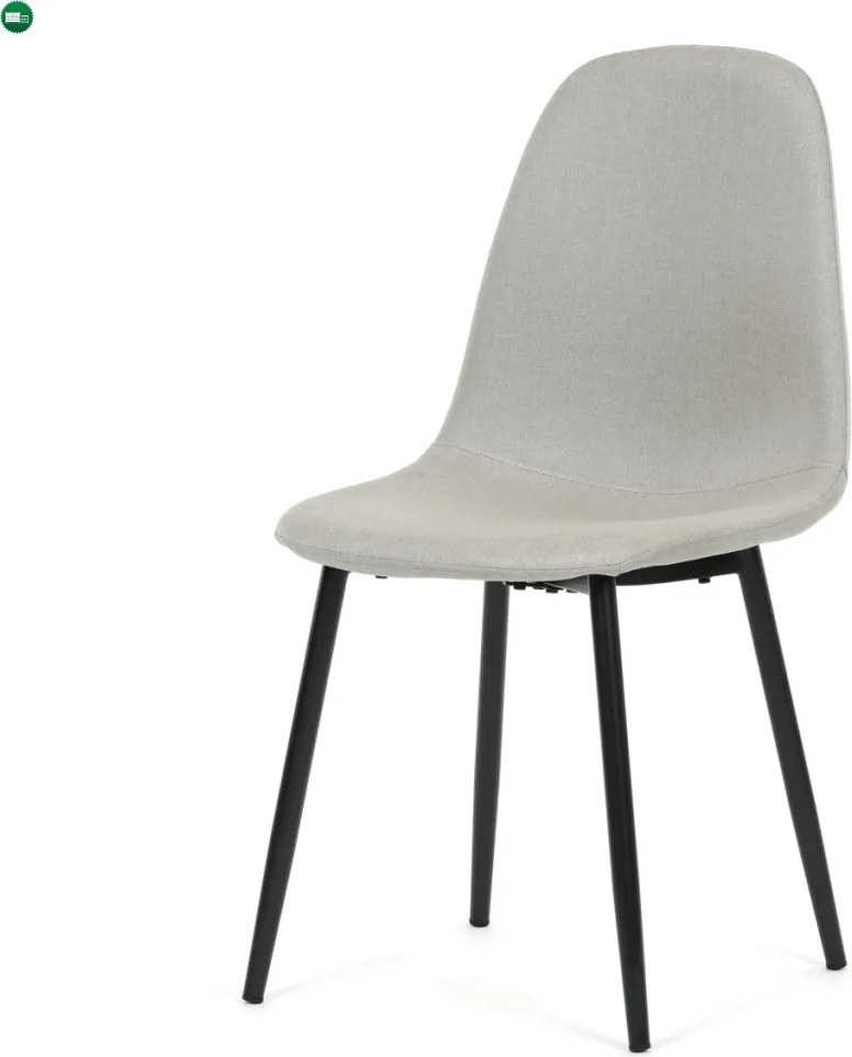 Jídelní židle, krémová, látka, CT-V2972 CRM2