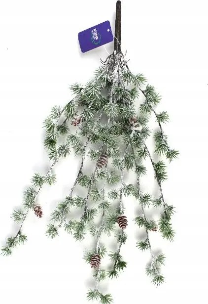 Mesterséges Karácsonyi Dekorációs Ág 60 cm Koszorú Dekoráció