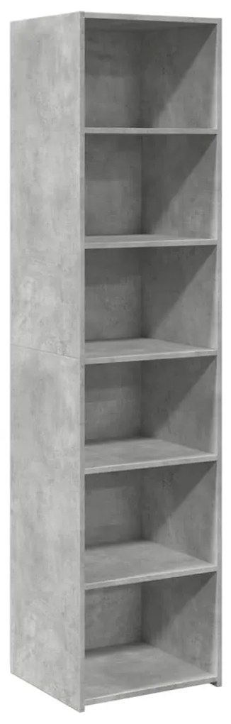 betonszürke szerelt fa magasszekrény 45 x 41 x 185