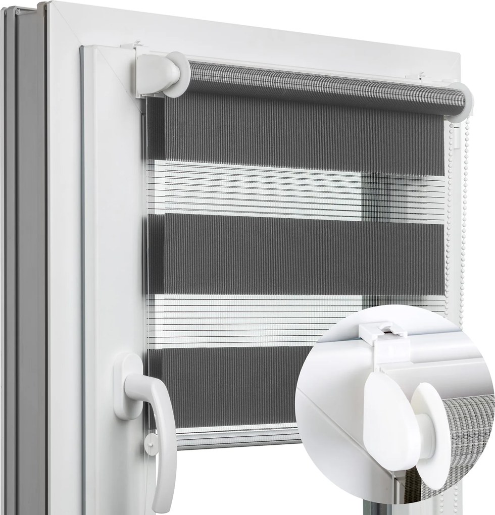 Roló Éjjel-Nappal Mini Feszítővel 118x150 cm Különböző Színek Non-invazív