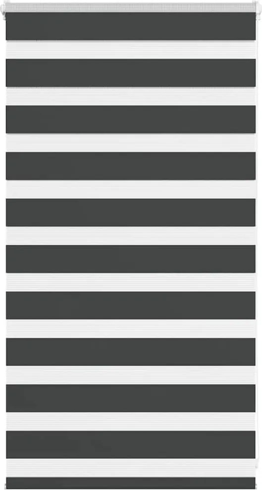 vidaXL zebrafüggönnyel fekete szövetszélesség 75,9 cm poliészter