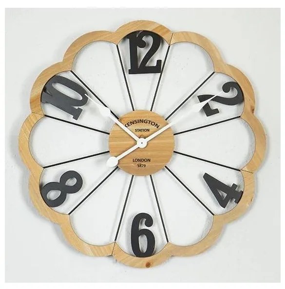 Falióra 1xAA átm. 60 cm bézs/fekete