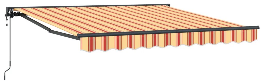 <strong> Automatikus Kihúzható Napernyő</strong> Sárga és Narancs színben, 300 x 250 cm