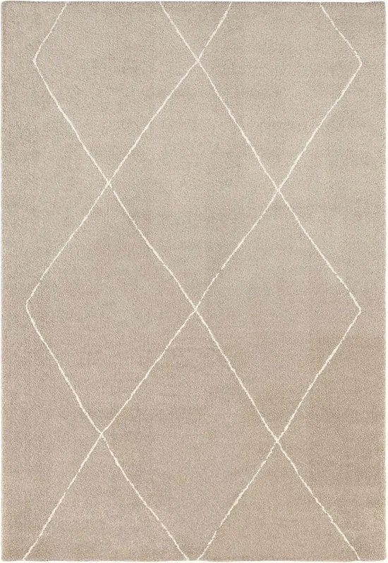 Bézs plüss szőnyeg, prémium minőség 80x150 cm