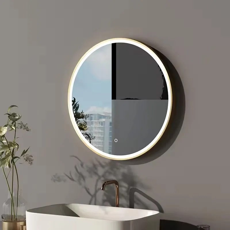Rea, LED tükör 90cm arany kerettel MMJ, HOM-02504