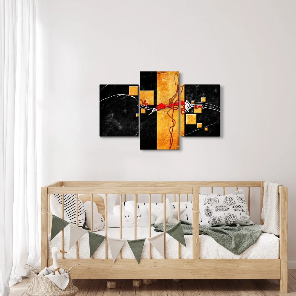 Absztrakt kép - Táncosok (90x60 cm)