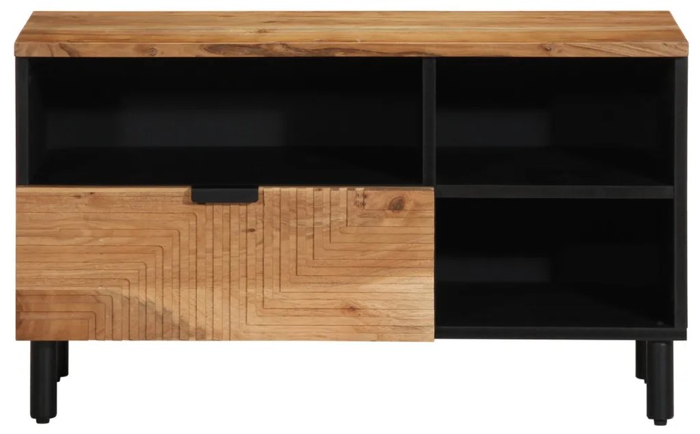 TV Szekrény 80x33,5x46 cm Tömör Akácfából