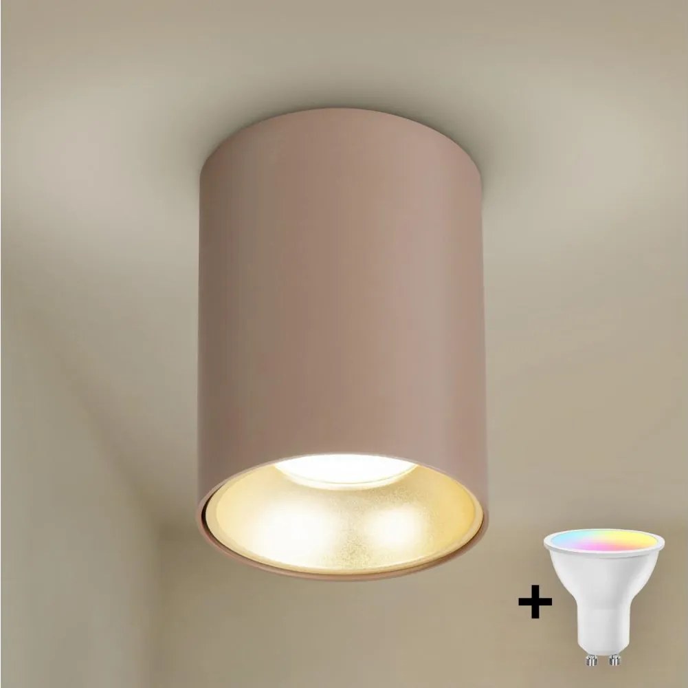 BRILAGI - LED RGBW fényerőszabályozható spotlámpa TRINE 1xGU10/4,8W/230V bézs/arany