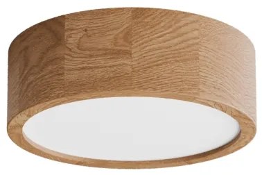 Fürdőszobai mennyezeti lámpatest érzékelővel CLEO 2xE27/24W/230V átm. 27,5 cm IP54 tölgy