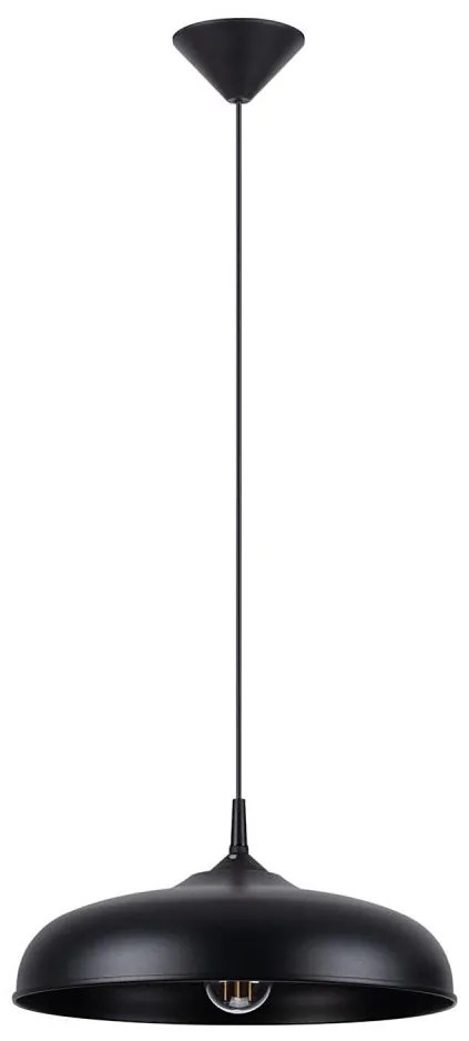 Sollux SL.1330 - Csillár zsinóron GINA 1xE27/15W/230V átm. 38 cm fekete