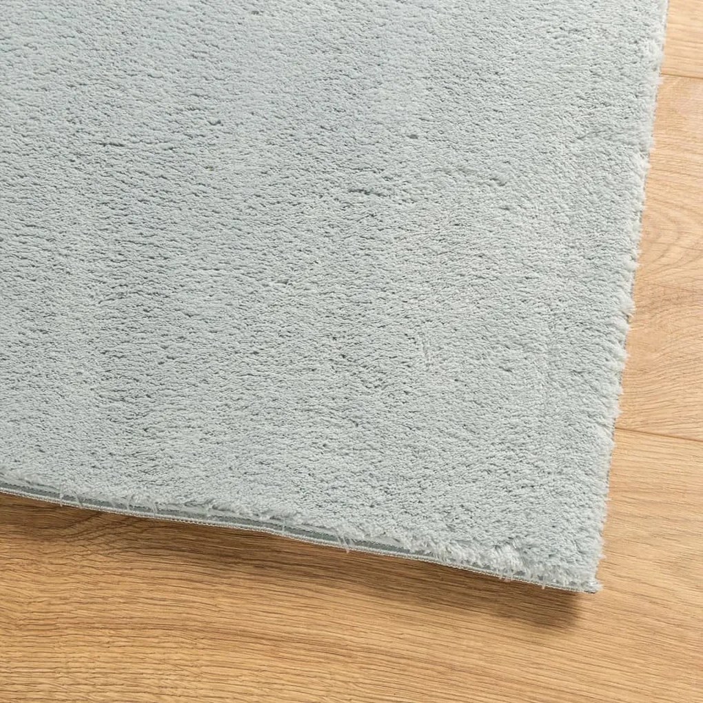HUARTE kék rövid szálú puha és mosható szőnyeg 80 x 250 cm