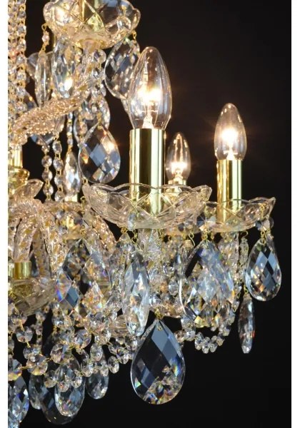 Wranovsky JWZ125122230 - Kristály csillár láncon MARIERA 12xE14/40W/230V
