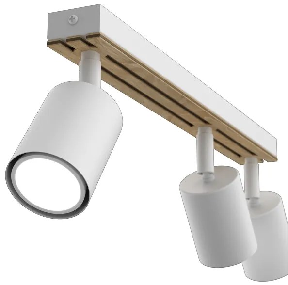 Spotlámpa TERRA 3xGU10/8W/230V fehér/tölgy