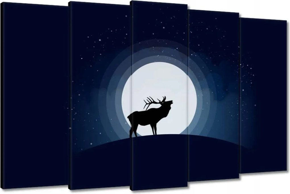 Vászonkép 150x95 Szarvas felszarvazott