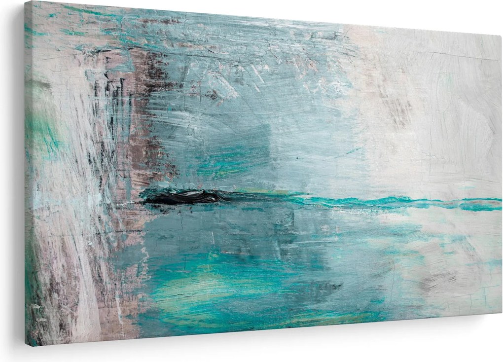 Kép - Absztrakt olajfestmény (90x60 cm)