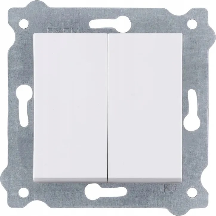 Exen Dupla gyertyatartó kapcsoló Kontakt kapcsoló Fehér 202/01E