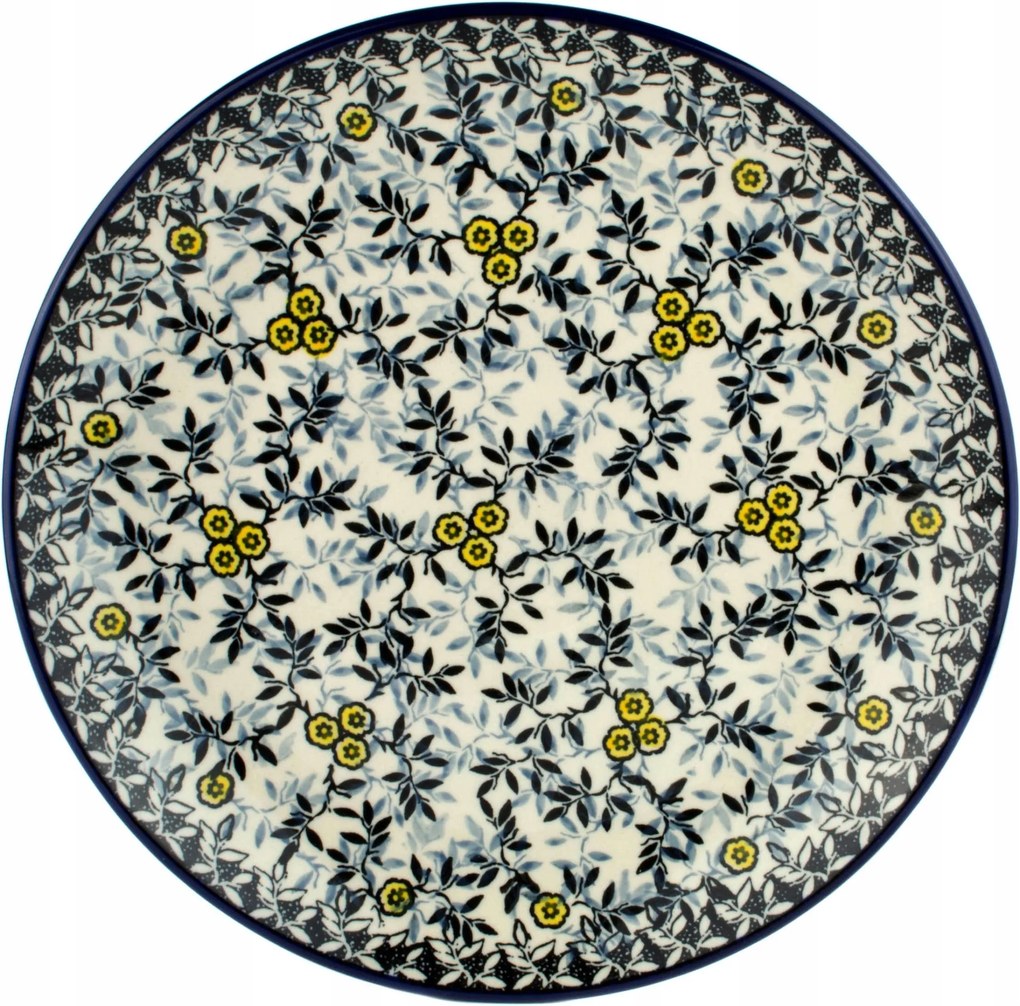 Ebédlő tányér 25 cm Ceramika Artystyczna Bolesławiec