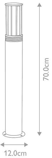 Elstead HORNSEA-B-SS - Kültéri lámpa HORNSEA 1xE27/40W/230V IP55