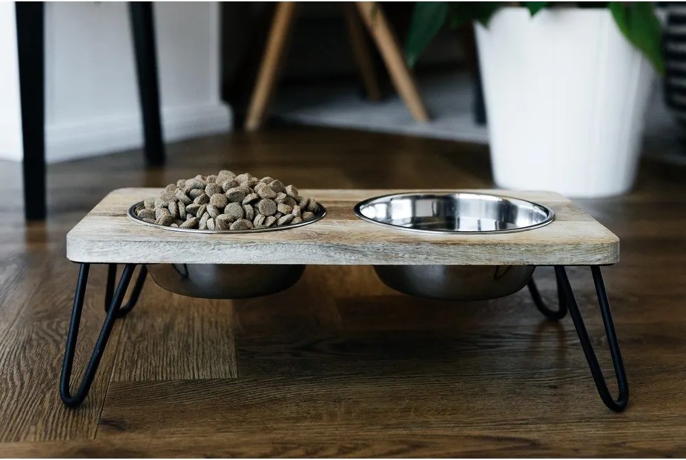 Fa tálka szett állvánnyal kutyáknak Dog Fantasy – Plaček Pet Products