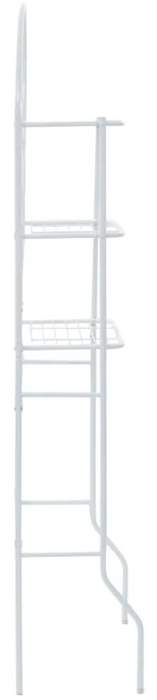 Fehér WC feletti tárolóállvány 60 x 33 x 174 cm