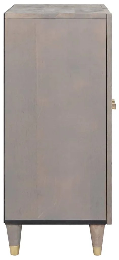 Széf Szürke és Arany 60 x 33.5 x 75 cm Tömör mangófa