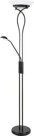 Rabalux beltéri állólámpa e27 2x15w+g9 40w matt fekete gamma