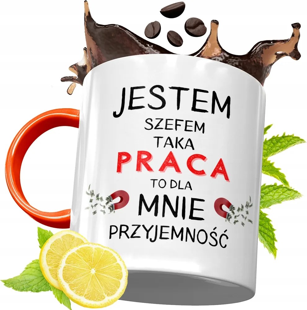 Narancssárga Bögre Főnöknek Ajándék fényképes nyomtatással