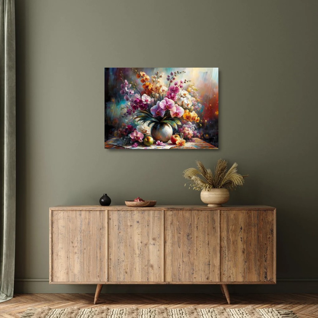 Üveg kép - Virágváza II. (70x50 cm)