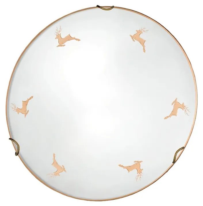 Kolarz 731.11.4.150-Fali lámpa NONNA 1xE27/60W/230V átm. 30 cm szarvas rózsaarany