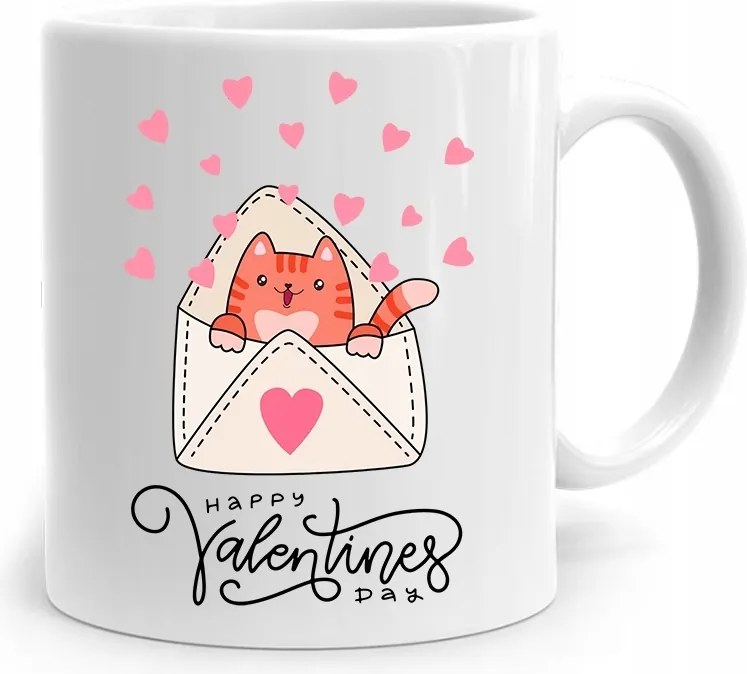 Happy Valentine's Day Valentin Napi Ajándék Bögre fényképes nyomtatással