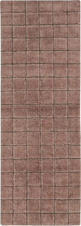 Lorena Canals gyapjú szőnyeg 80x230 cm Mosaic Quartz rózsaszín kvarc