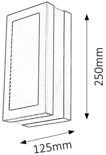 Rabalux 8683 - Kültéri fali lámpa STUTTGART 1xE27/14W/230V
