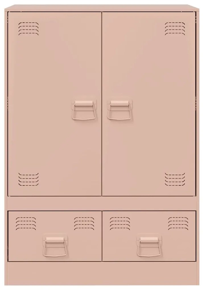 rózsaszín acél magasszekrény 67x39x95 cm